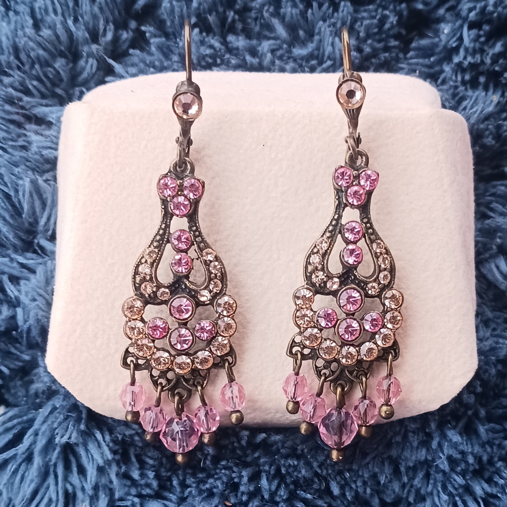 Sorrelli Elegant Pink Dangle Earrings